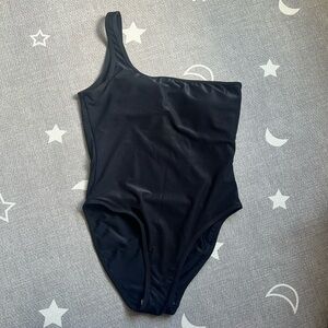 Lainsnow One Shoulder Black Swimsuit SZ XL